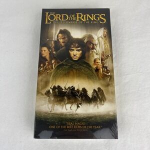 Lord of The Rings - The Fellowship of The Ring (2001) VHS Sealed New Line N5415‎